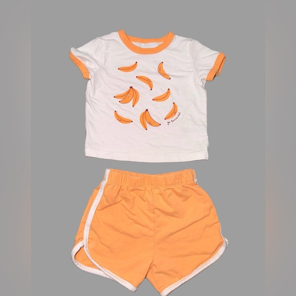 Focus Other - Focus Organic Cotton T-Shirt & Shorts Set | Toddler Girl | 18 Months | Like New